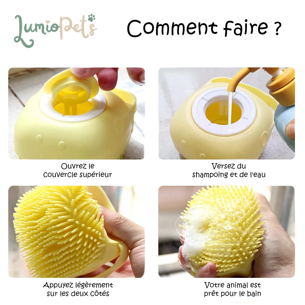 Lumiopets™ 2-in-1-Badebürste
